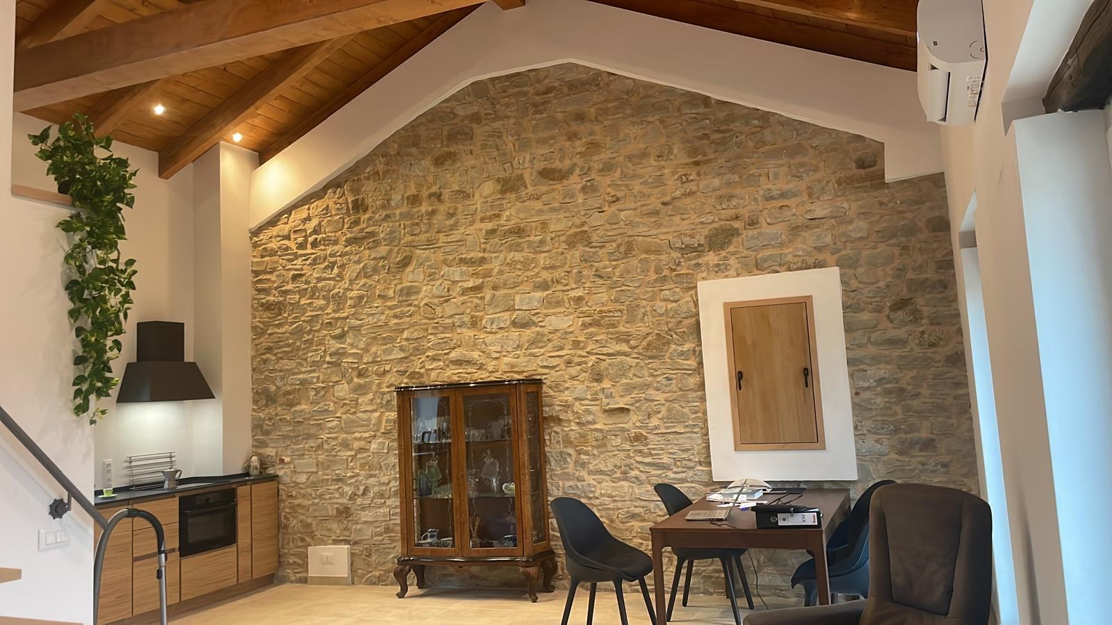 Il soggiorno di Casa alla Croce